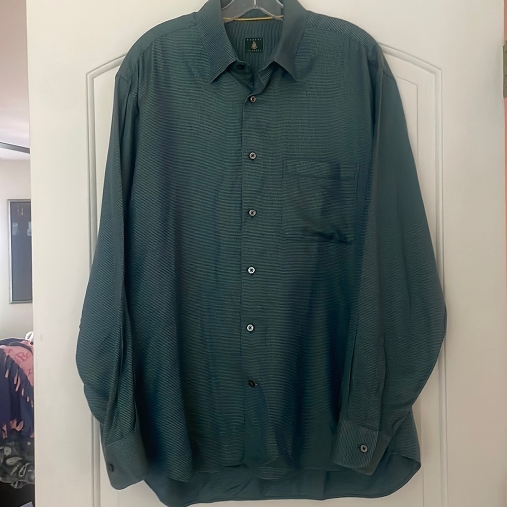 Robert Talbots Cotton Button Down Shirt Size L
